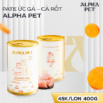 PATE ALPHA PET 400GR VỊ ỨC GÀ - CÀ RỐT | ALPHA PET CHICKEN AND CARROT 400GR