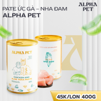 PATE ALPHA PET 400GR VỊ ỨC GÀ - NHA ĐAM | ALPHA PET CHICKEN AND ALOE VERA PASTE 400GR