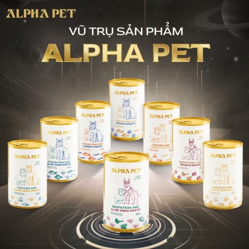 Các sản phẩm dinh dưỡng dành cho thú cưng.