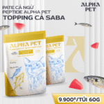 PATE CÁ NGỪ PEPTIDE ALPHA PET – TOPPING CÁ SABA TÚI 60GR