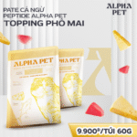 PATE CÁ NGỪ PEPTIDE ALPHA PET – TOPPING PHÔ MAI TÚI 60GR