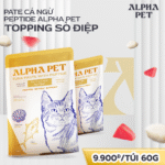 PATE CÁ NGỪ PEPTIDE ALPHA PET – TOPPING SÒ ĐIỆP TÚI 60GR