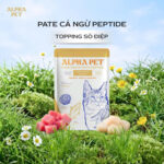 PATE CÁ NGỪ PEPTIDE ALPHA PET – TOPPING SÒ ĐIỆP TÚI 60GR