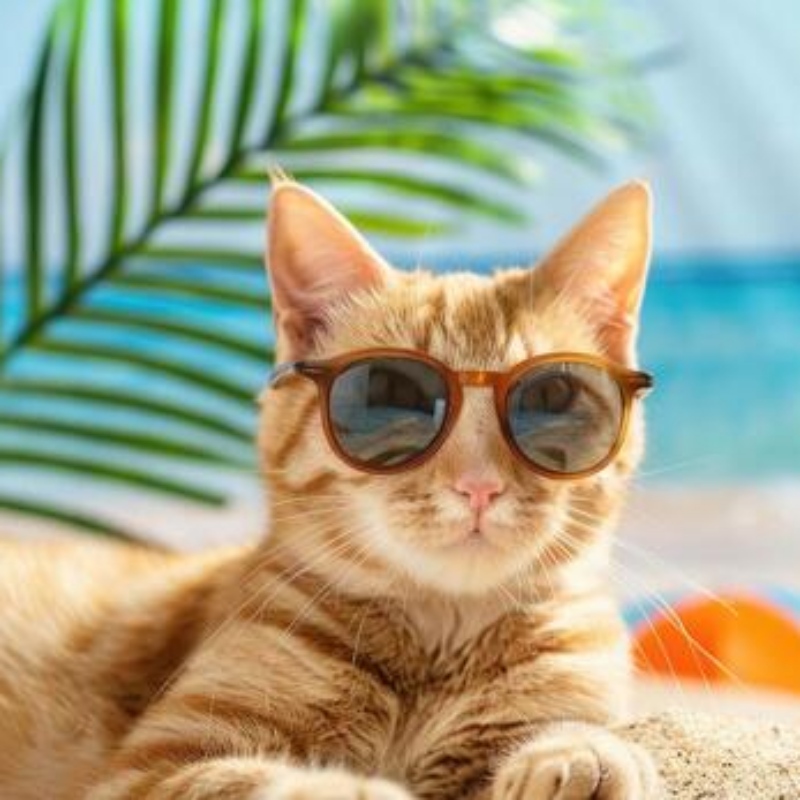 mèo bị sốc nhiệt